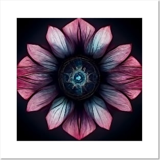 beautiful pink flower Posters and Art